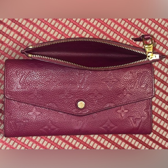 Louis Vuitton Empreinte Leather Wallet, Berry - Picture 10 of 10